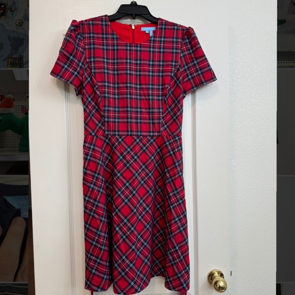 Draper James Plaid Dress - Size 10 - Picture 1 of 5